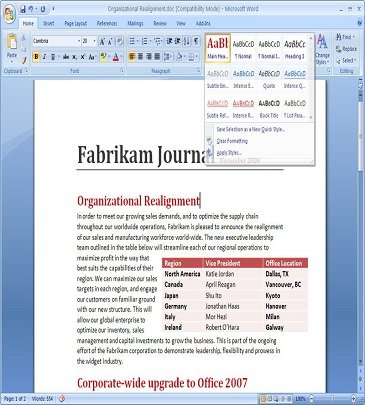 Microsoft Word 2007